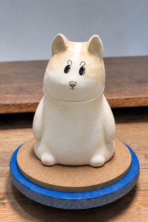 Custom Full-Body 3D Ceramic sculpture Memorial Pet Urn LTTCGHHQL-005