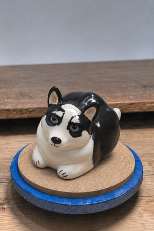 Custom Full-Body 3D Ceramic sculpture Memorial Pet Urn LTTCGHHQL-009