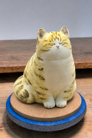 Custom Full-Body 3D Ceramic sculpture Memorial Pet Urn LTTCGHHQL-011