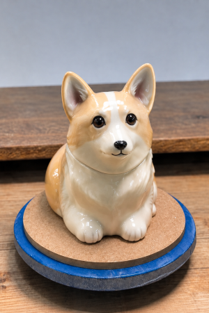 Custom Full-Body 3D Ceramic sculpture Memorial Pet Urn LTTCGHHQL-013