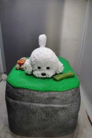 Custom Hand-Sculpted Polymer Clay Pet Memorial Ashes Keepsake Urn RTTCGHH-013